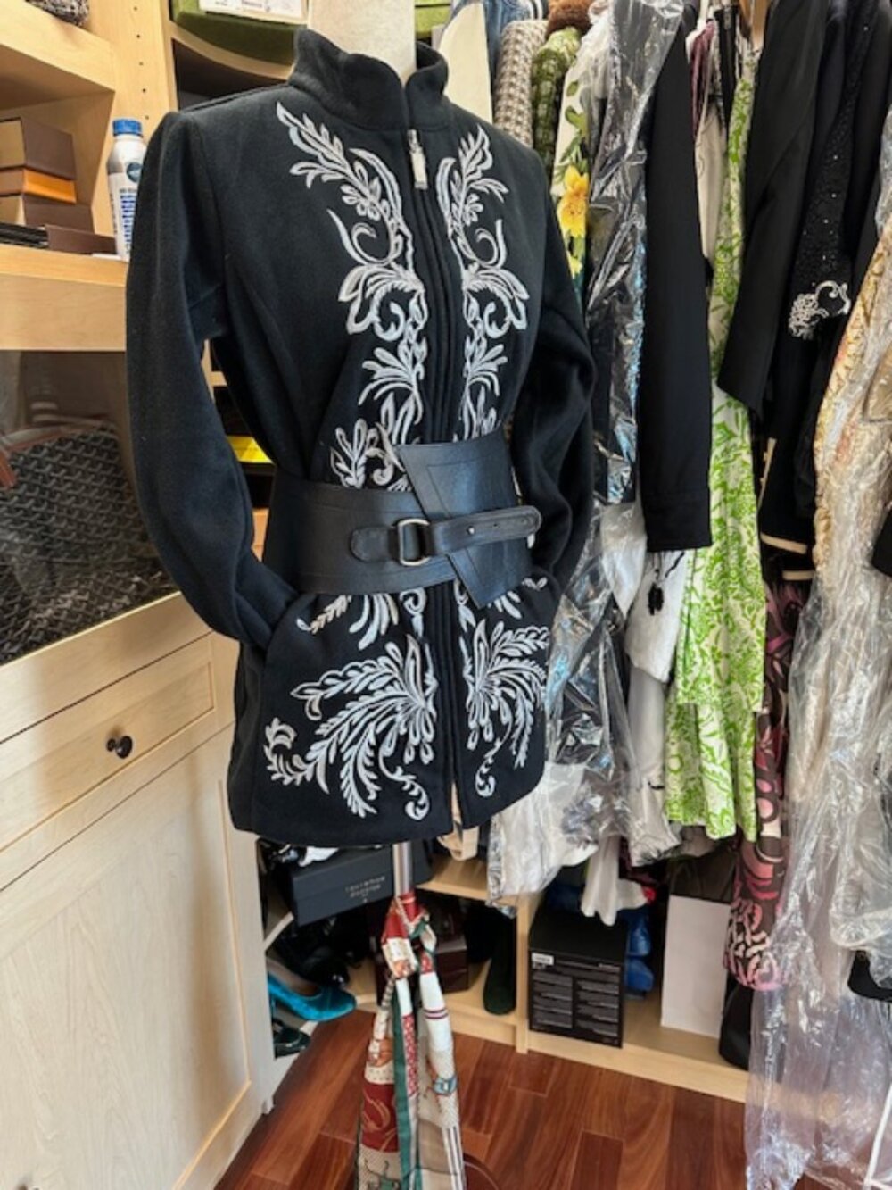 Bob Mackie Black/Silvery Size XXS Jacket